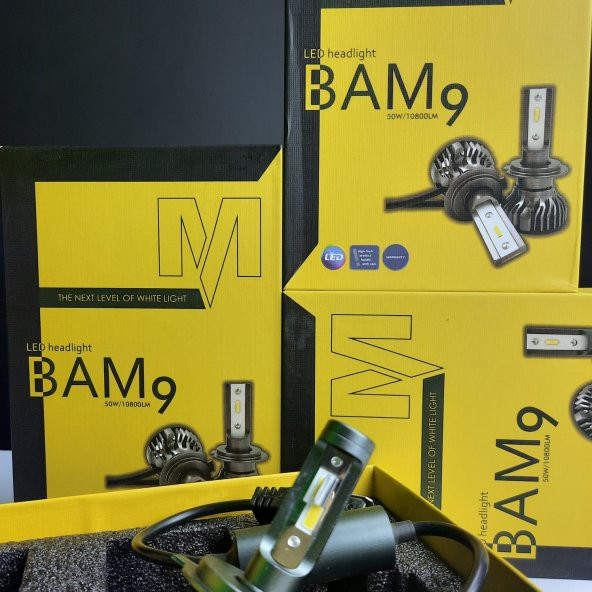Mach Bam9 H4 Beyaz Led Xenon Far Ampül Zenon Led Ön Far Şimşek Etkili CSP Chip - 8