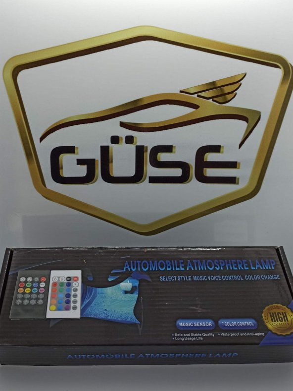 Ayak Altı Kumandalı 9 - 12 Led Sese Müziğe Duyarlı Araç İçi Led - 4