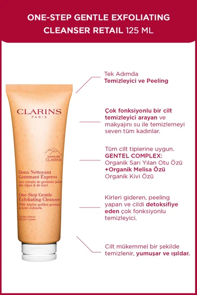 Clarins One Step Gentle Exfoliating Cleanser Peeling Temizleyici 125 ml ürün görseli 1