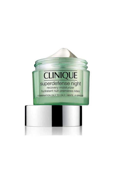 CLİNİQUE Yağlı Ciltler Için Yaşlanma Karşıtı Gece Kremi - Superdefense™ Night Recovery Moisturizer 50 ml