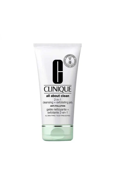 CLİNİQUE All About Clean™ 2-in-1 Derinlemesine Temizleyici Jel + Peeling - 150 ml | Salisilik asit, Bambu