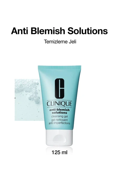 CLİNİQUE Anti Blemish Solutions Yağlı, Sivilce Eğilimli Ciltler İçin Yüz Temizleme Jeli 125ml |Salisilik Asit
