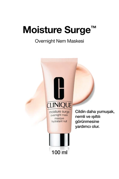 CLİNİQUE Moisture Surge™ Over Night Mask - Nemlendirici Gece Maskesi 100 ml | Yağ Içermeyen, Kremsi Formül ürün görseli 1