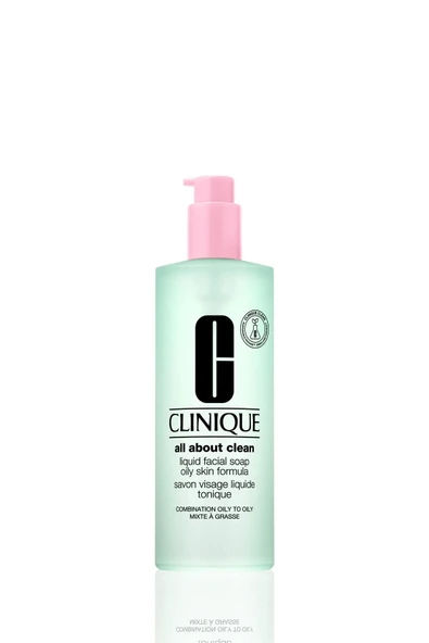 CLİNİQUE All About Clean™ Likit Yüz Temizleme Jeli - Karma/Yağlı Cilt Tipi (Tip3&4) - 400 ml