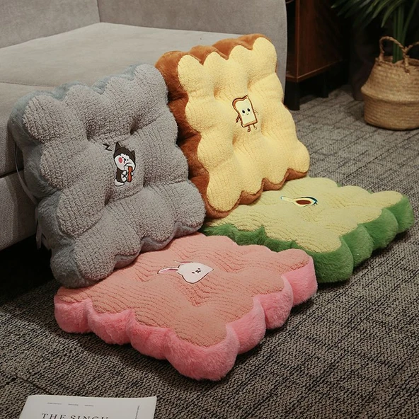 Peluş Tatami Minder - 40cm - Yuvarlak Tost - 10