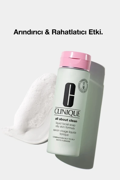 CLİNİQUE All About Clean™ Likit Yüz Temizleme Jeli - Karma/Yağlı Cilt Tipi (Tip3&4) - 200ml - Resim 4