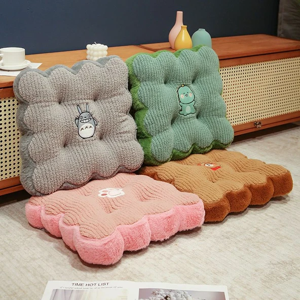 Peluş Tatami Minder - 40cm - Yuvarlak Tavşan - 11