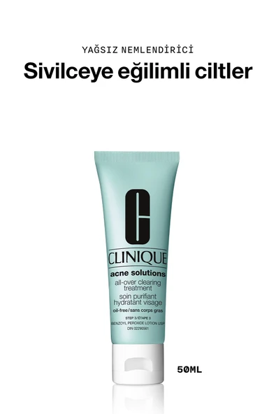 CLİNİQUE Anti-Blemish Solutions™ Yağlı, Sivilce Eğilimli Ciltler İçin Nemlendirici Krem 50ml | Salisilik Asit