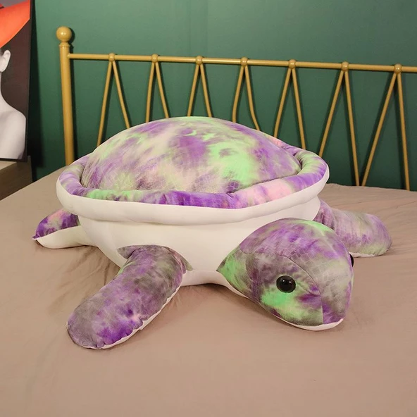 Kaplumbağa Yastık Peluş Minder - Kahverengi 45cm - 5