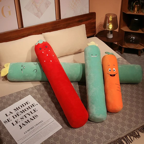 Çizgi Film Uzun Yastık Minder - Kaktüs 180cm - 9