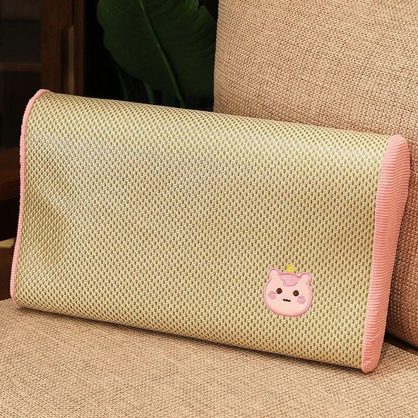 Buz Rattan Yastık - Avrupa Pembesi - 50x30x10cm