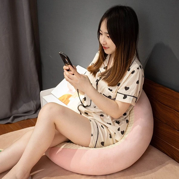 Çizgi Film Popo Minderi - Pembe Bulut 55x60cm - Resim 6