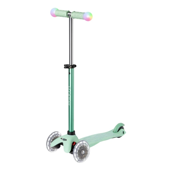 Micro Mini2Grow Deluxe Magic 3 Tekerlekli Scooter LED Mint  Mint 1-6 Yaş - 9