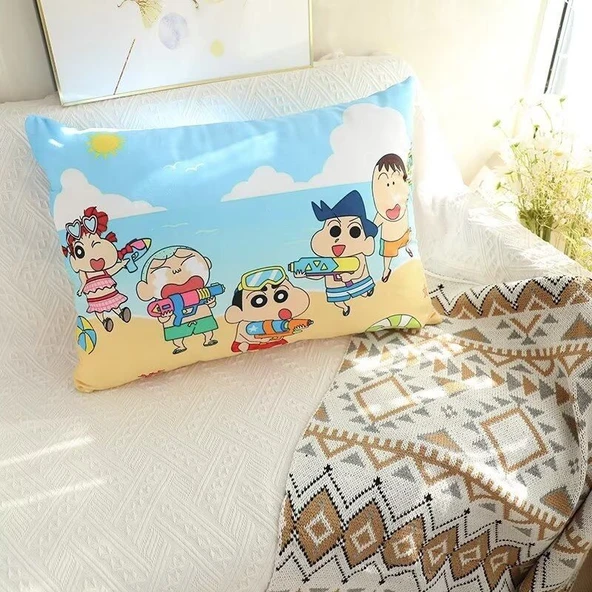 Crayon Shin-chan Yastık Kılıfı 43x63cm - Resim 9