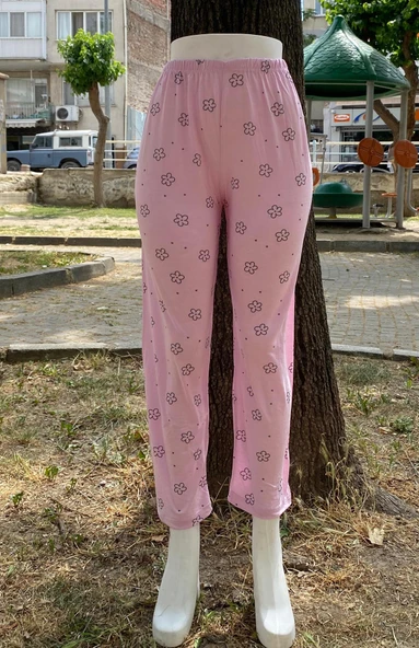 Kadın Çicek Desenli Kısa Kollu Önden Düğmeli Pijama Takım - 5362 - MRİA MD - 5