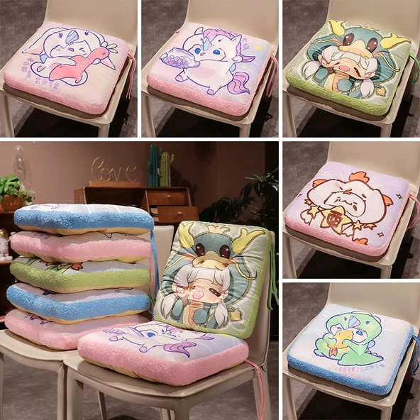 Çizgi Film Zodyak Desenli Minder 38cm - Koyun - Resim 9