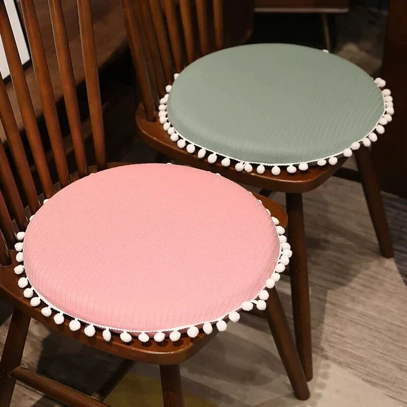 Yuvarlak Hafızalı Köpük Oturma Minderi - Koyu Kahve - 39cm - 11