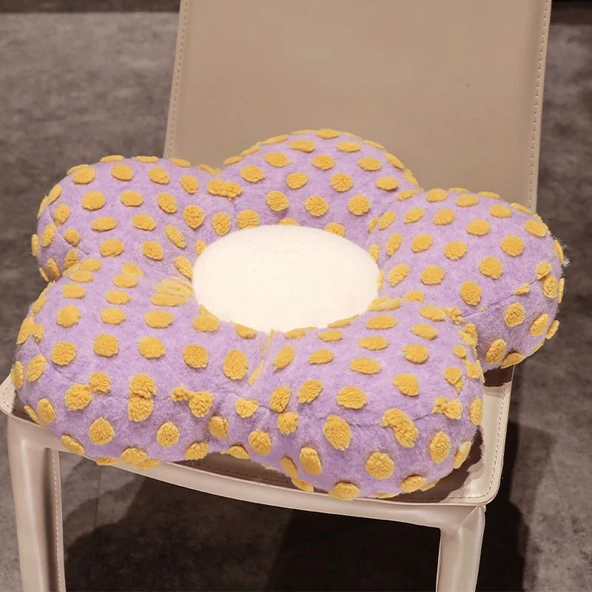 Kuzu Yünü Popcorn Minder - Yeşil 50x50x15cm - 11