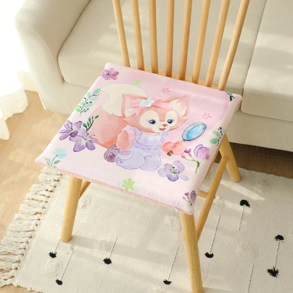 Kristal Peluş Koltuk Minderi 40x40 cm - Stil 6 - 7