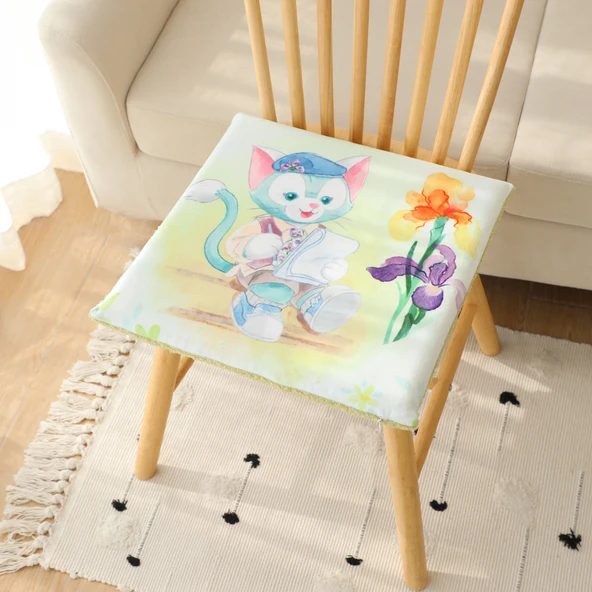 Kristal Peluş Koltuk Minderi 40x40 cm - Stil 2