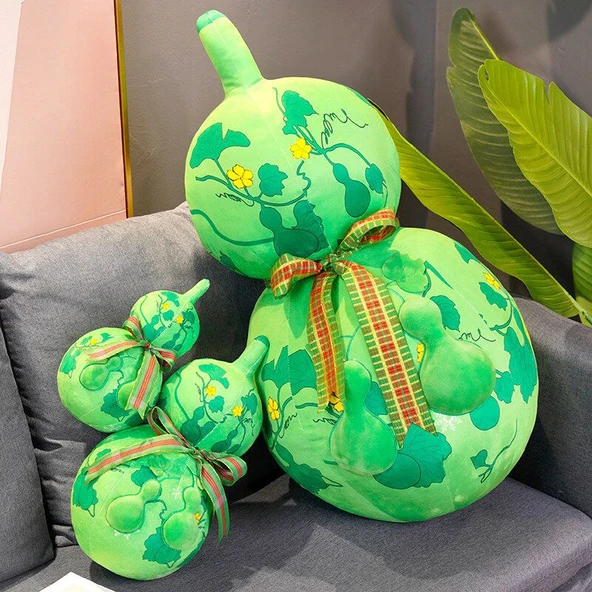 Hulu Kabak Peluş Yastık - Yeşil Kabak - 25cm