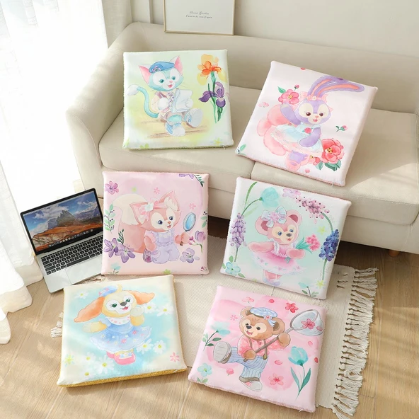 Kristal Peluş Koltuk Minderi 40x40 cm - Stil 6 - 3