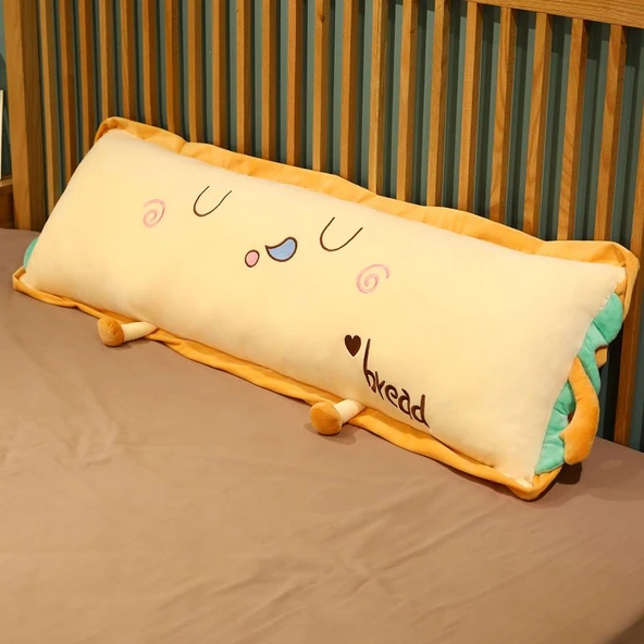 Emoji Ekmek Yastık - Uykulu - 120x45cm
