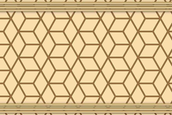 3 Boyutlu Kahverengi Geometrik Çizim Duvar Kağıdı - Resim 7