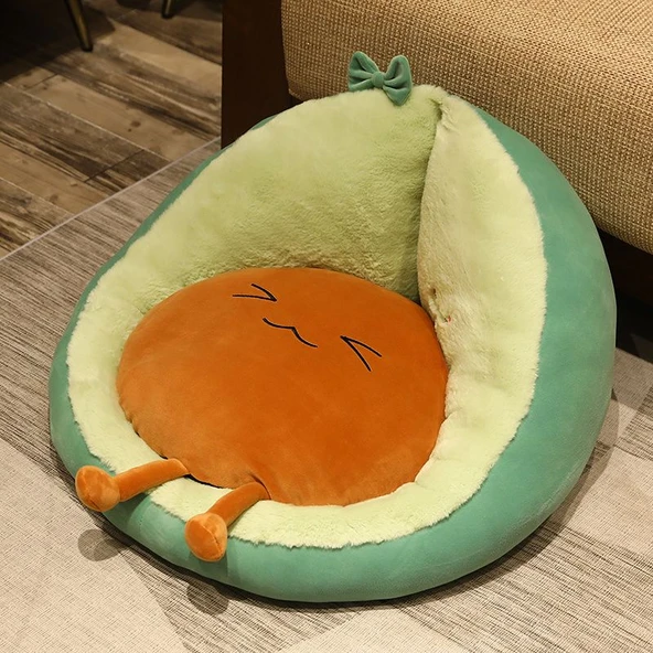 Ofis Sandalyesi Minderi - Avokado Tasarımlı - 45cm - 4