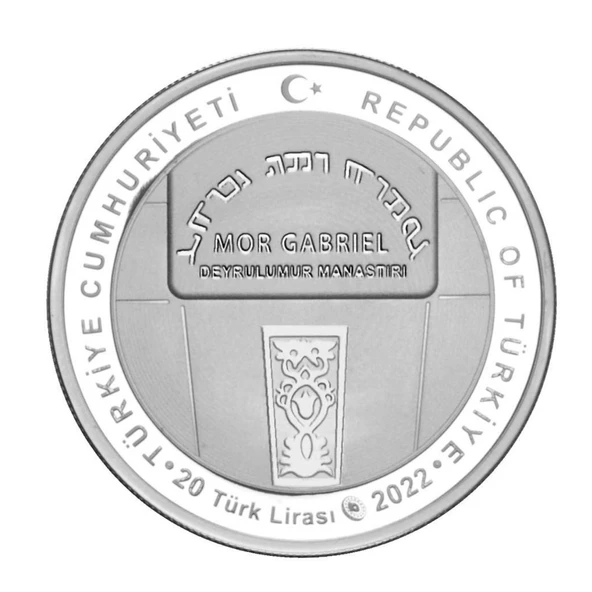 AgaKulche Mor Gabriel Manastırı Gümüş Sikke Coin - 2