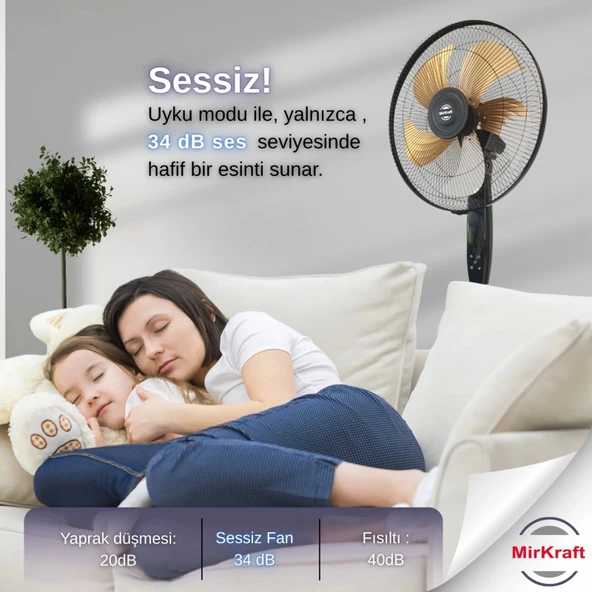 MirKraft FS-M5018 Stand Fan Vantilatör Manuel 18'' - 3