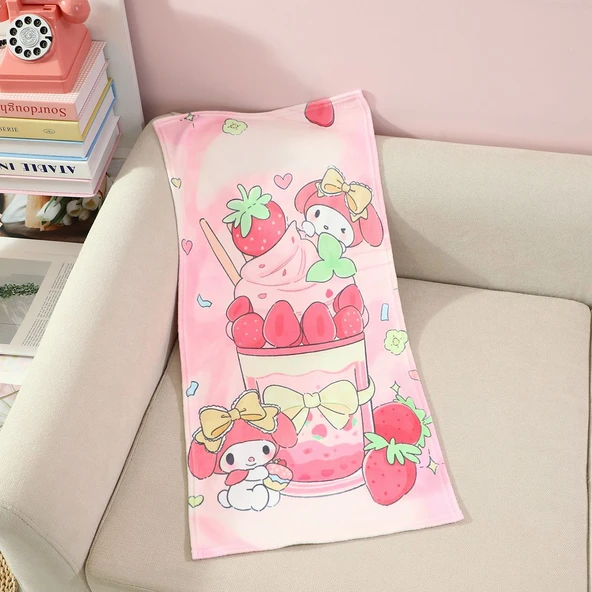Çizgi Film Flanel Havlu - Stitch - 75x35cm - 10