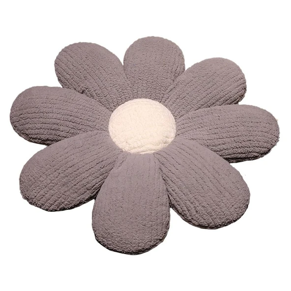 Kadife Yaprak Minder - Sarı - 60cm - 12
