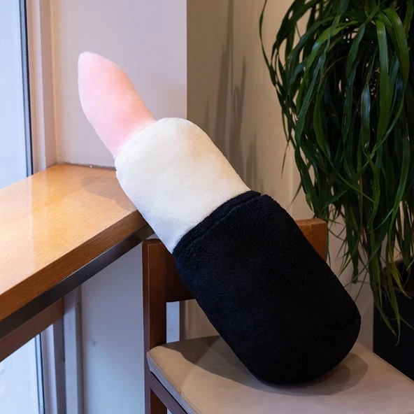 Ruj Serisi Peluş Yastık - Pembe 78x22cm