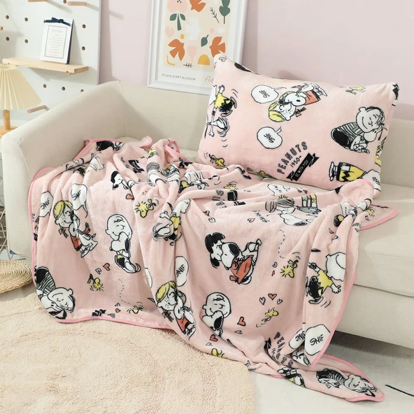 Snoopy Yastık Kılıfı - Tek Boyut - 2