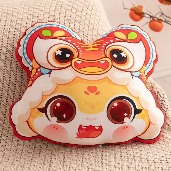 Yılan Yılı Baskılı Peluş Anahtarlık - Sarı 10cm - Resim 7