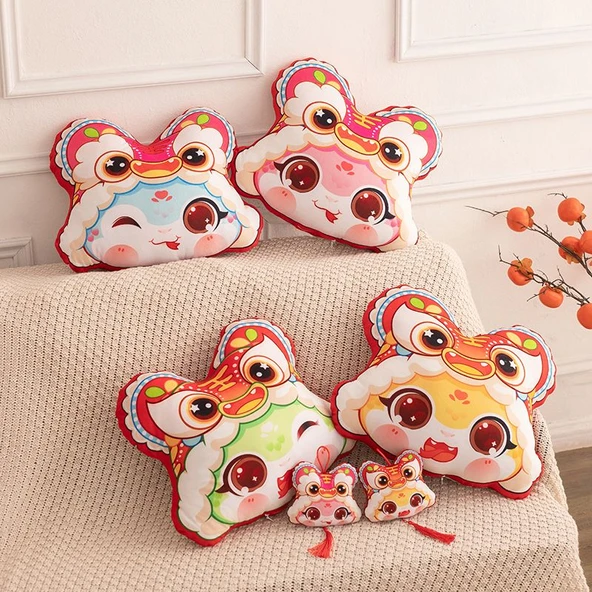 Yılan Yılı Baskılı Peluş Anahtarlık - Sarı 10cm - Resim 12