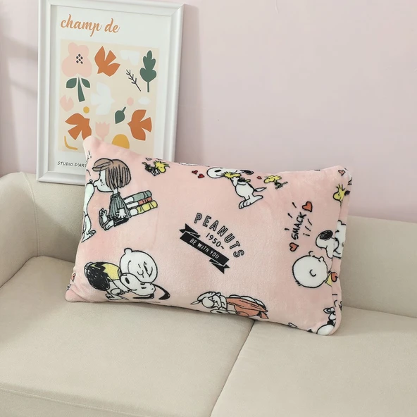 Snoopy Yastık Kılıfı - Tek Boyut