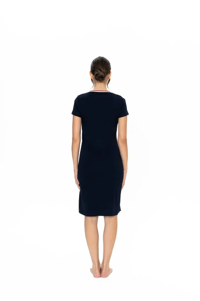 U.S. Polo Assn. 20007 Kadın V Yaka Kısa Kollu Günlük Gecelik - 8