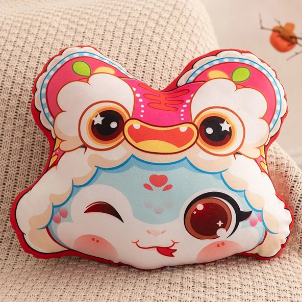 Yılan Yılı Baskılı Peluş Anahtarlık - Sarı 10cm - Resim 4