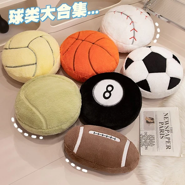 Bilardo Topu Peluş Yastık - 35cm - 7