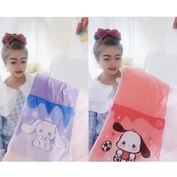 Sanrio Dondurma Serisi Klima Battaniyesi Peluş Oyuncak - Resim 4, 39x39cm - 7