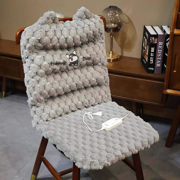 Peluş Hayvan Figürlü Bağlantılı Minder - Husky - Isıtmalı