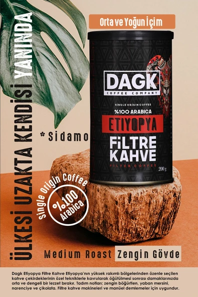 DAGK 200 GR ETIYOPYA %100 ARABICA FLİTRE KAHVE TNK - 3