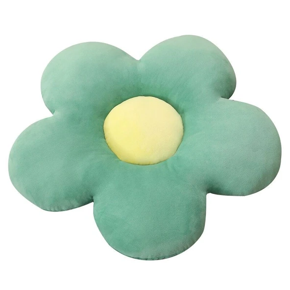 Çiçek Peluş Minder - Sarı - 45cm - Resim 9