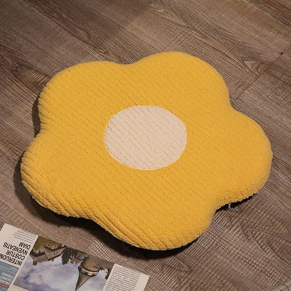 Hafızalı Köpük Çiçek Minder - Sarı 45CM