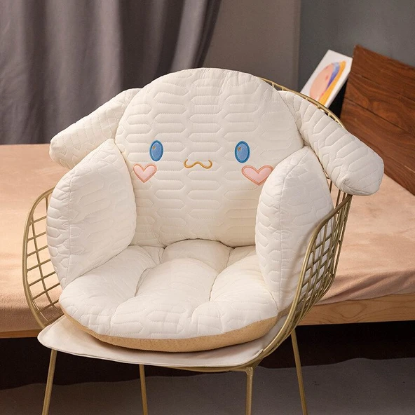 Çizgi Film Buz İpek Lateks Minder - Beyaz Cinnamoroll (Buz İpek Lateks) 45x45x50cm