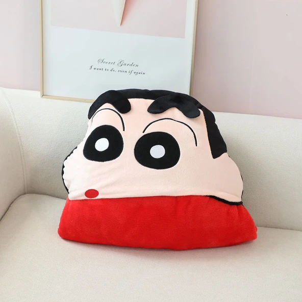 Crayon Shin-chan Peluş Şal Battaniye - Kırmızı - 100x180cm - 3