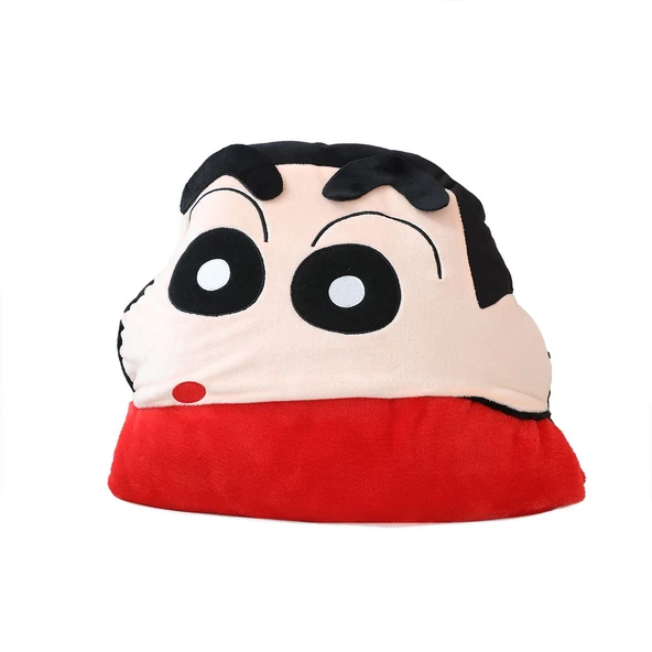 Crayon Shin-chan Peluş Şal Battaniye - Kırmızı - 100x180cm - 10