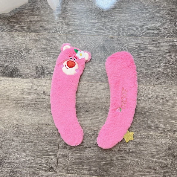 Çilek Ayı Klozet Kapağı - Pembe Dilimli - Tek Boyut - 10